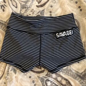 Savage Barbell Jailhouse Booty Shorts